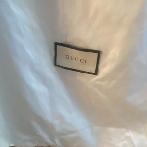 Gucci White Fabric with Label